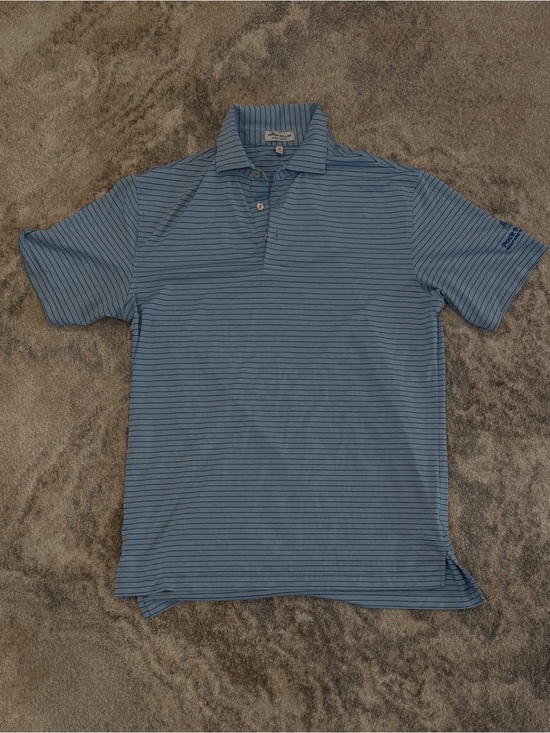Peter Millar Other - Peter Millar Blue Striped Polo Shirt